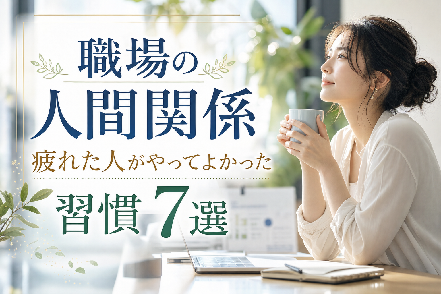 【職場の人間関係】疲れた人がやってよかった習慣7選