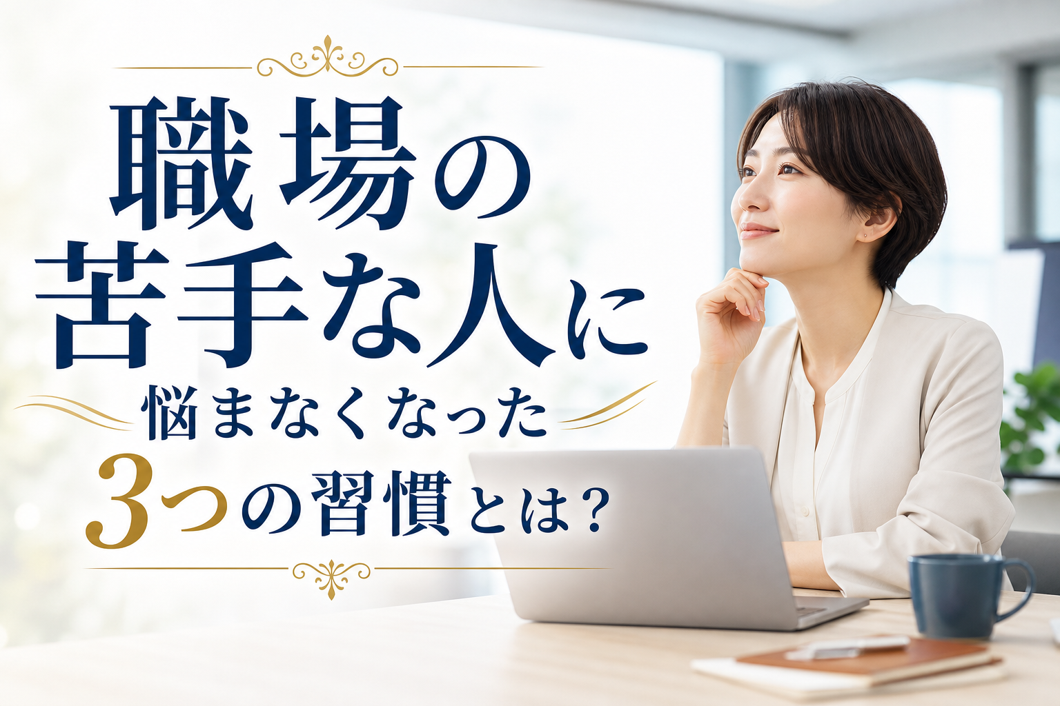 職場の苦手な人に悩まなくなった3つの習慣とは？