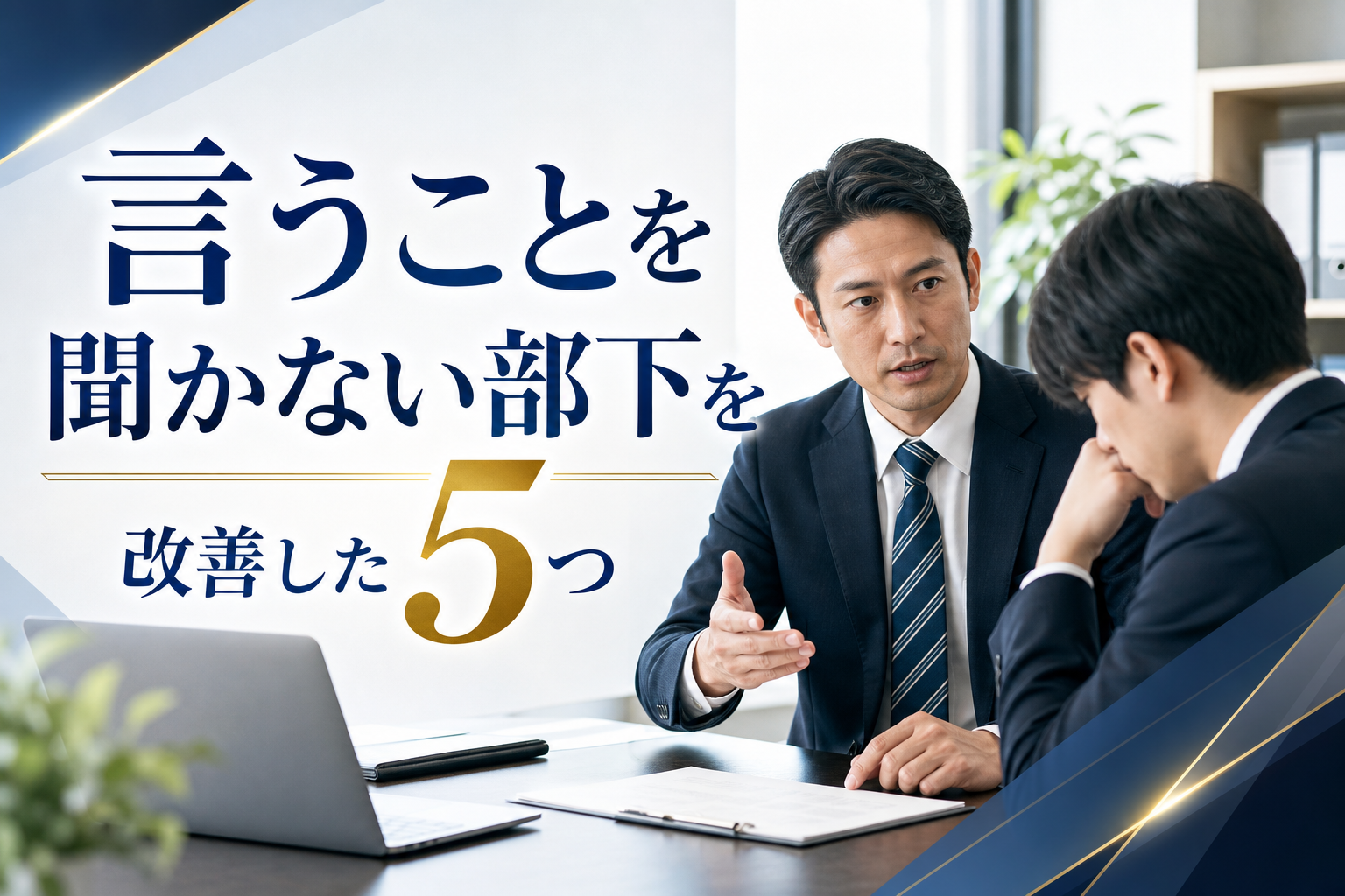 言うことを聞かない部下を改善した5つの方法とは？