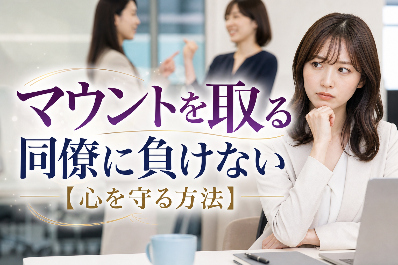 マウントを取る同僚に負けない【心を守る方法】